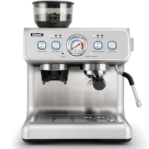 Gevi Gevi Dual Boiler Espresso Machine with Built-In Burr Grinder